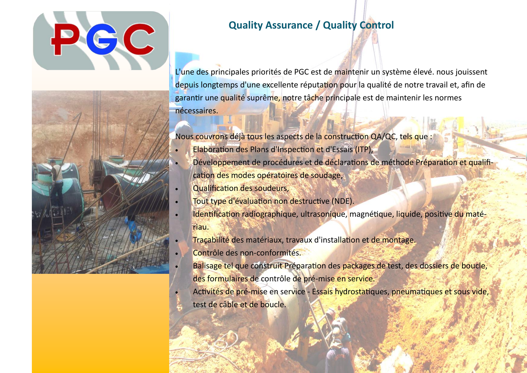 QA QC PGC
